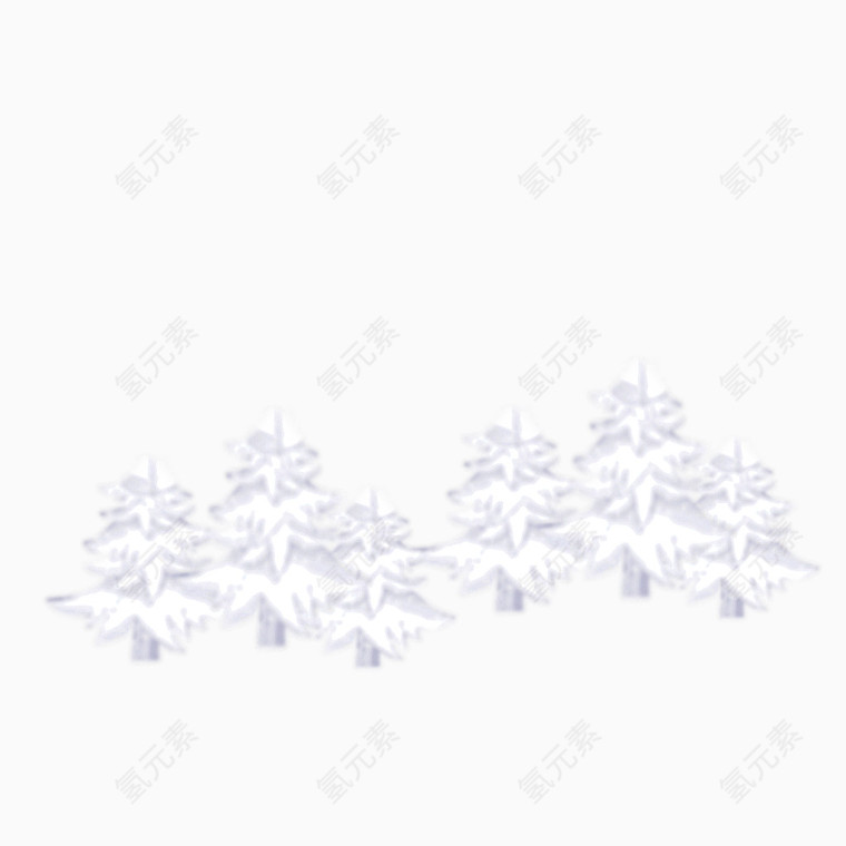 白色雪树图片素材