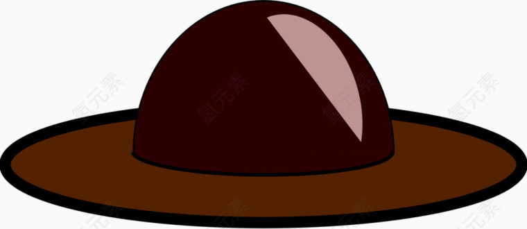 棕色的帽子
