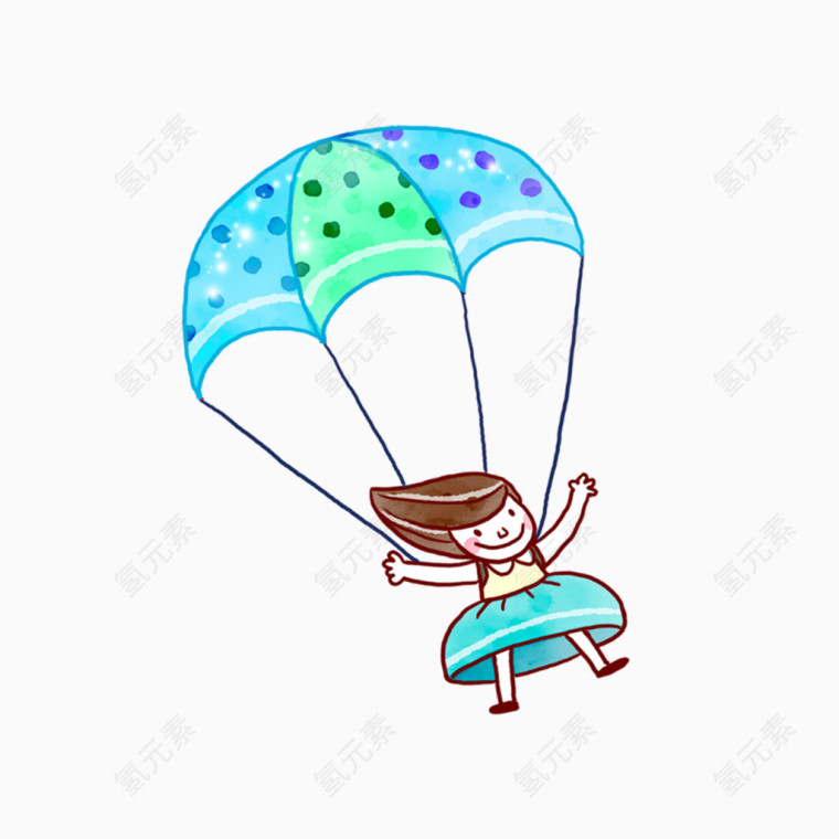 卡通娃娃降落伞