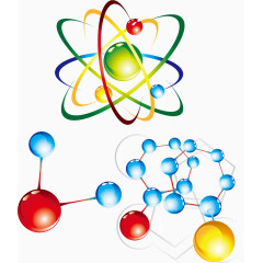 分子结构矢量素材