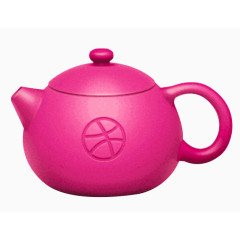 粉色茶壶