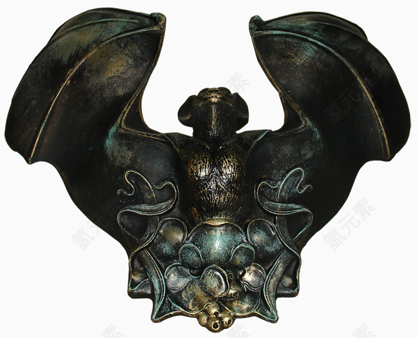 蝙蝠铜像