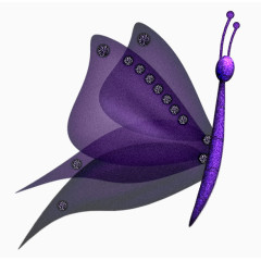 深紫色蝴蝶