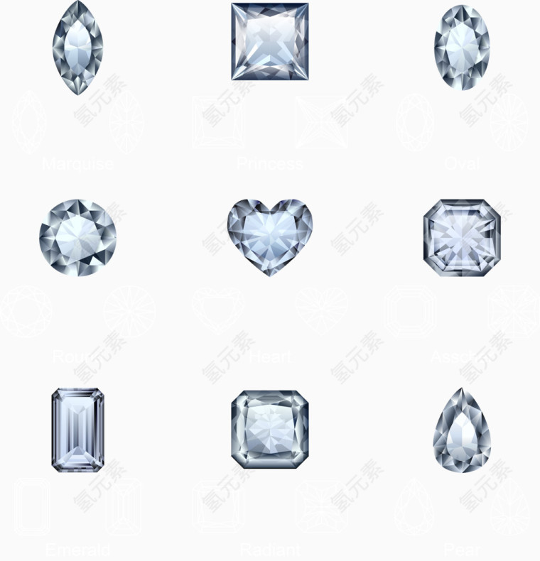 矢量钻石
