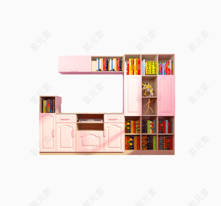 定制成套书柜家具