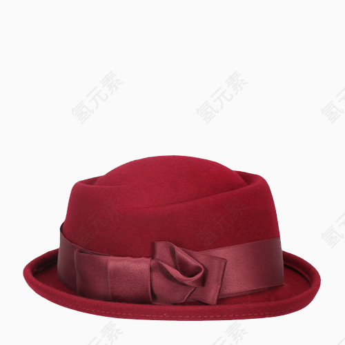 酒红色优雅礼帽