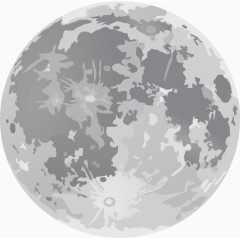 矢量灰色月球