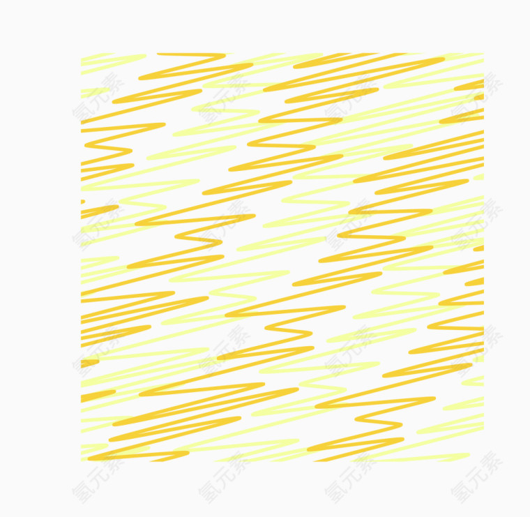 黄色手绘线条