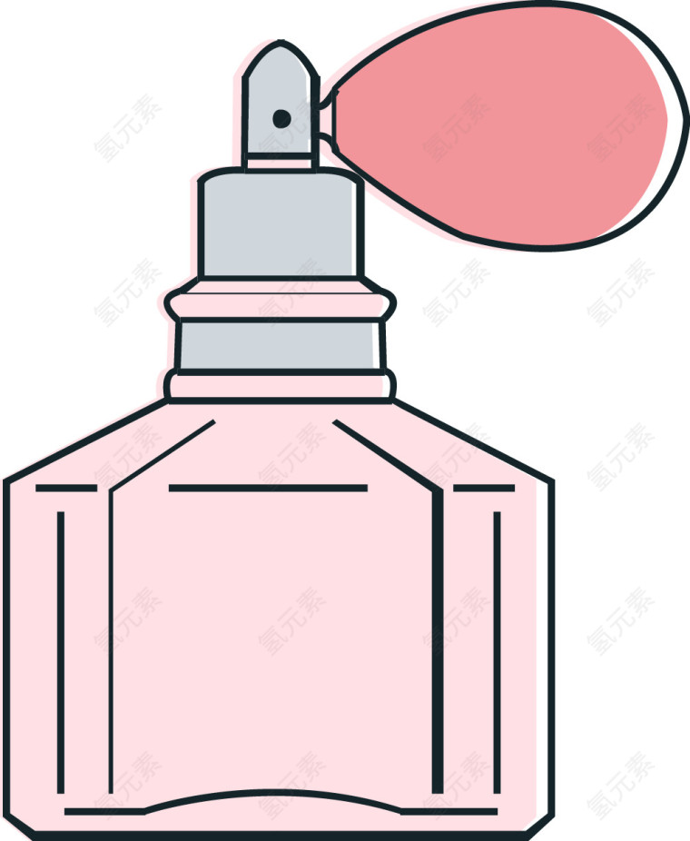 粉色瓶子香水