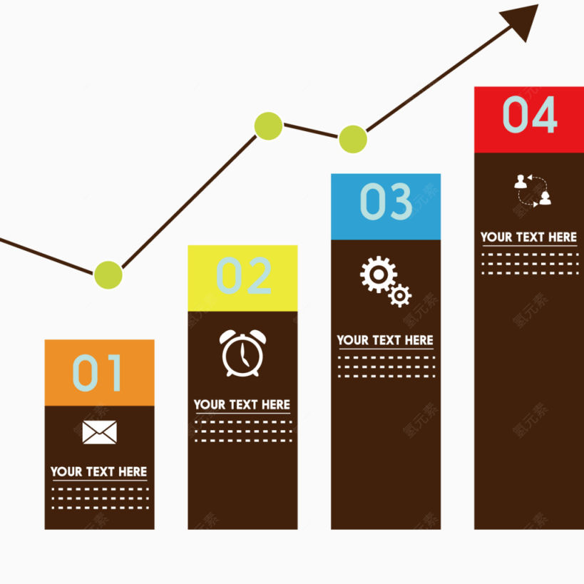 商业数据图表矢量下载
