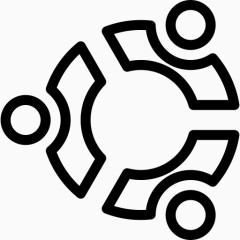 浏览器线图标Linux标志操作Ubuntu标志