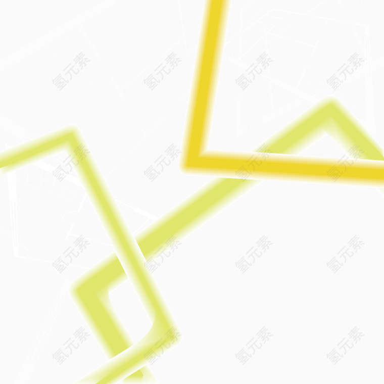 矢量黄色几何装饰图案