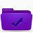 紫色的文件夹任务图标