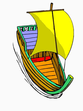 黄色的小船帆