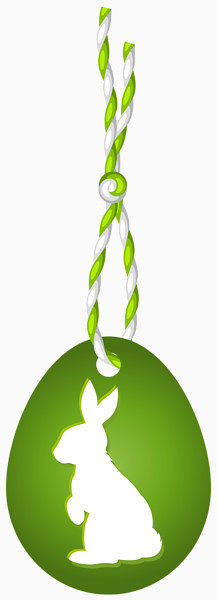 绿色立体兔子项链