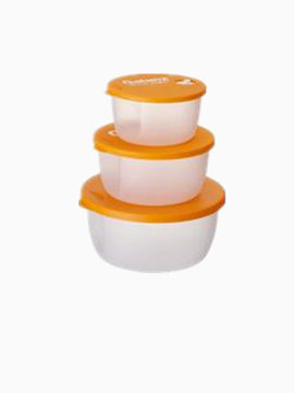 橙色透明塑胶饭盒