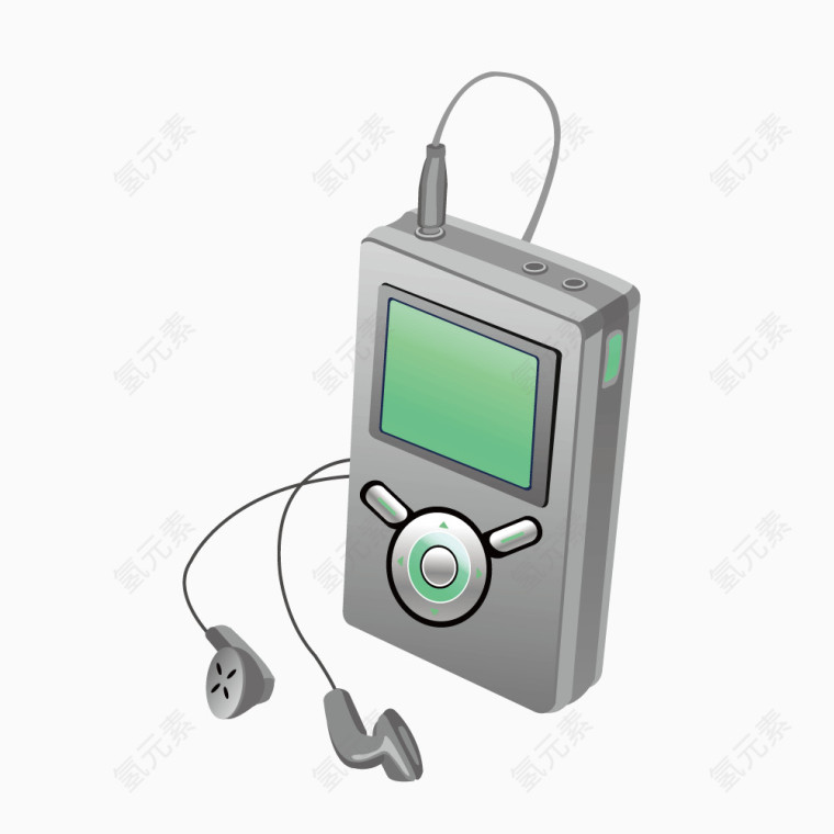 矢量老式MP3