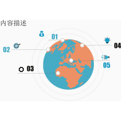 创意地球分布图.