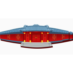 红色中国复古府邸宅子