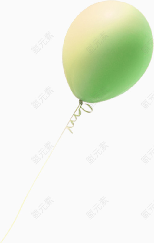 嫩绿色气球