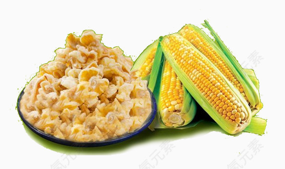 玉米和玉米粒