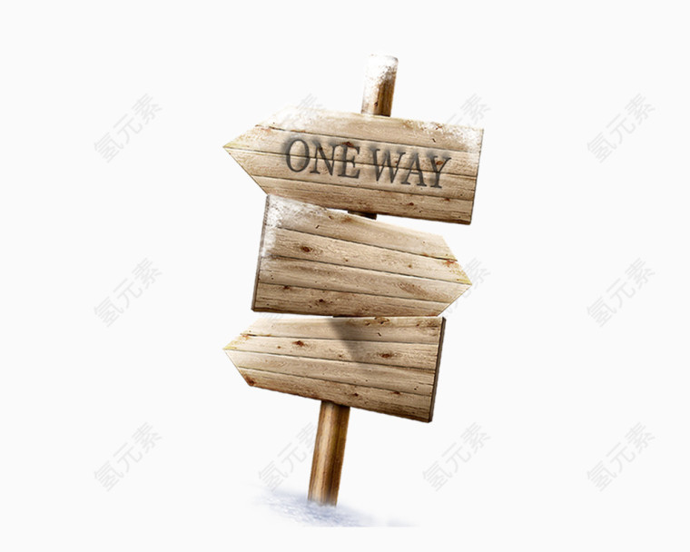 one way指示牌