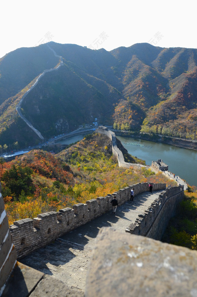 中国长城山脉河水