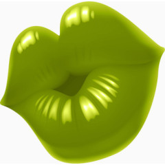 绿色嘴唇