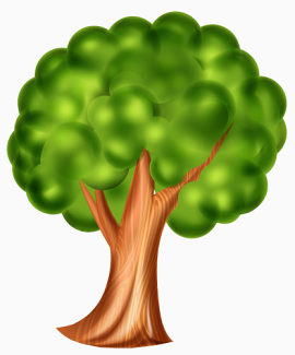 创意树木个性绿叶