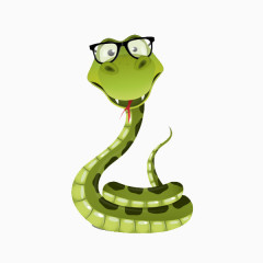 卡通小绿蛇