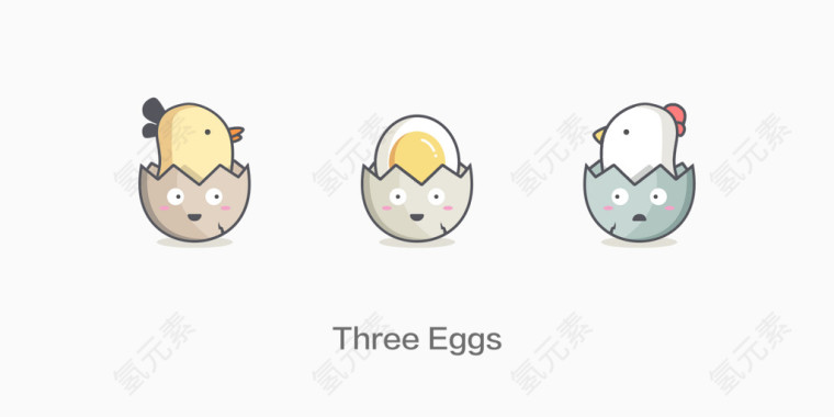 可爱鸡蛋图标
