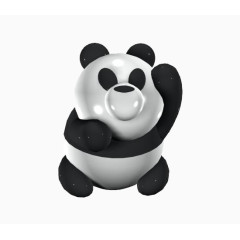 憨态可掬的熊猫