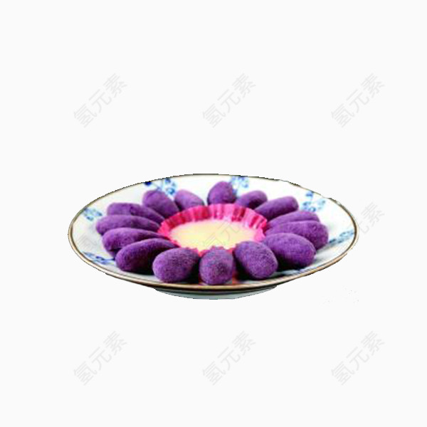 摆盘紫薯