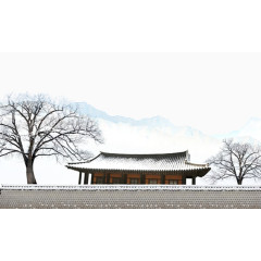 冰雪雪山