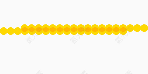 黄色圆点边框素材