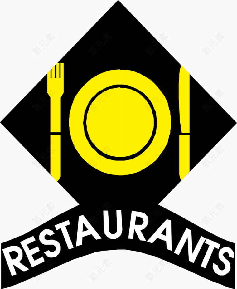 餐馆标示素材图片