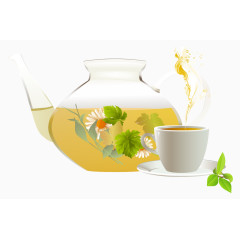 茶壶素材矢量