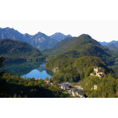 阿尔卑斯山湖群小镇