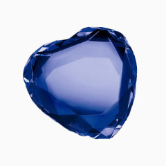 蓝色心型钻石