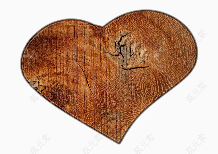 木质的爱心