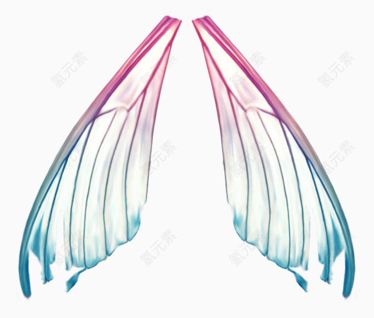 透明粉色翅膀