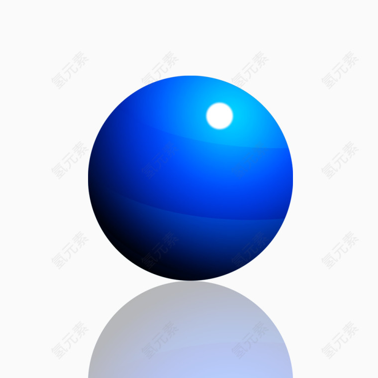 蓝色的球
