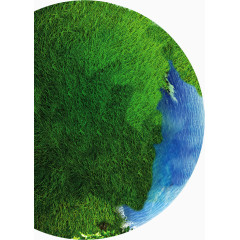 绿色主题地球