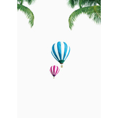 夏日海滩气球