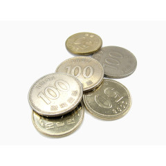 韩国一堆硬币