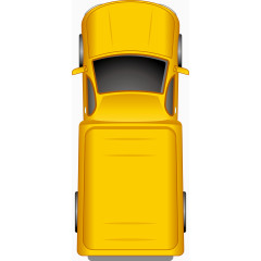 黄色经典艺术汽车元素