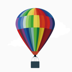 彩色方块热气球