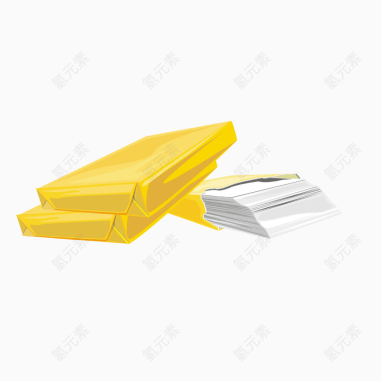 黄色的文件袋样式