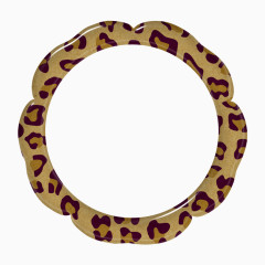 豹纹花边圆环