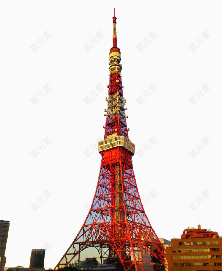 红色日本东京塔